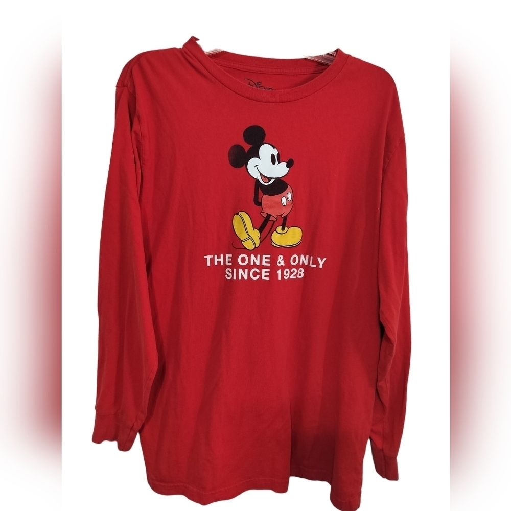 2357)Disney Mickey Mouse 'The One & Only Since 1928' Long Sleeve Top  Size XL